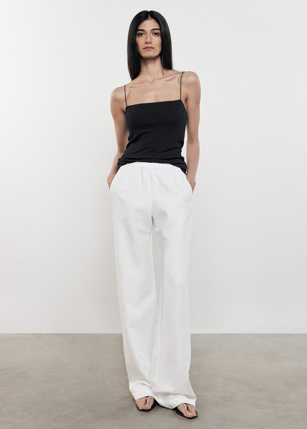 Enza Costa Twill Everywhere Pant Off White