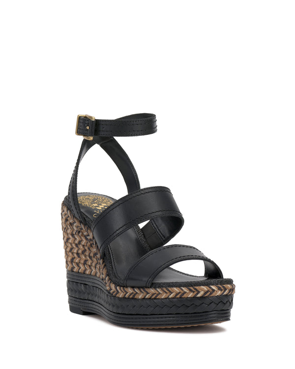 Enzo Angiolini Esmia Espadrille Wedge Sandal Black