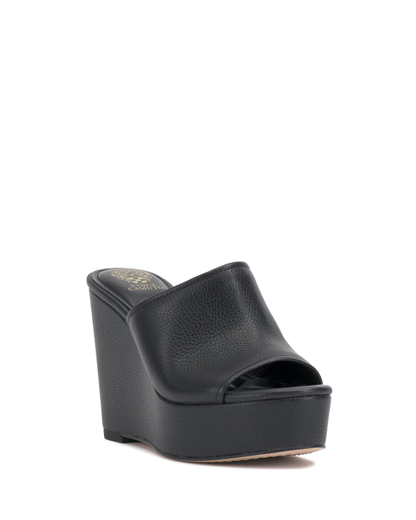Enzo Angiolini Etta Wedge Sandal Black