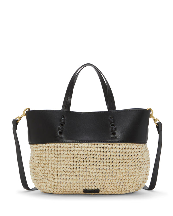 Enzo Angiolini Fredi Small Tote Bag Natural/Black