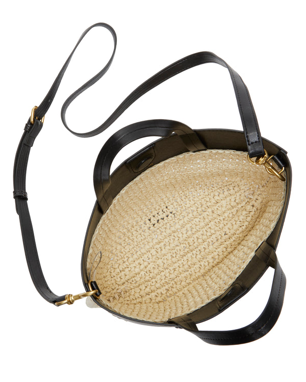 Enzo Angiolini Fredi Small Tote Bag Natural/Black