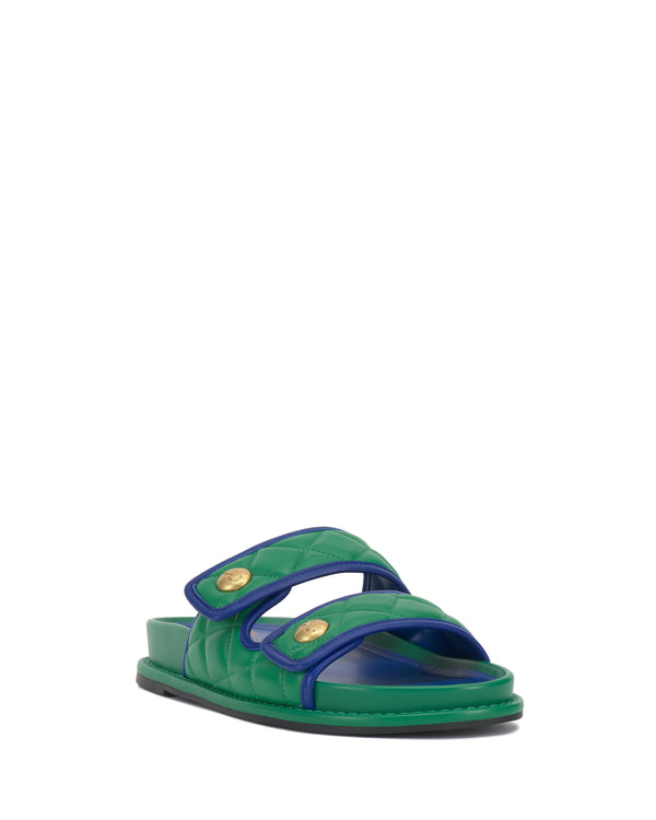 Enzo Angiolini Graysin Quilted Slide Emerald/Lapis