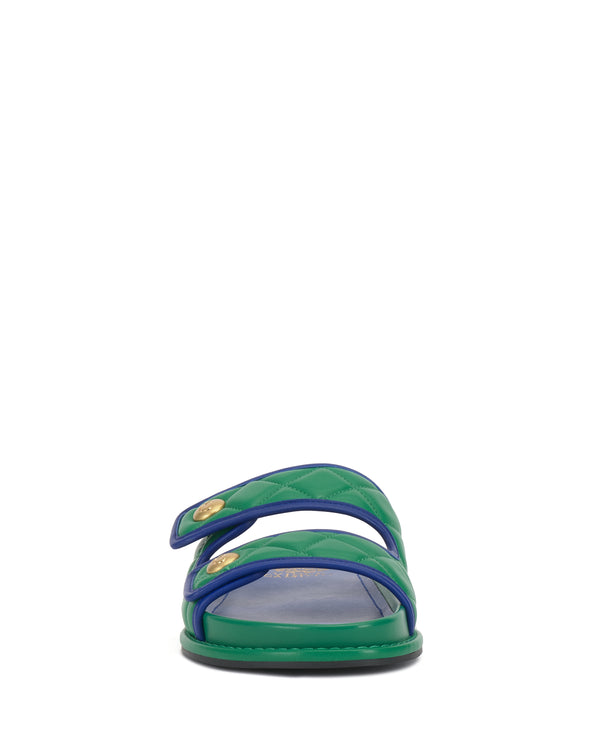 Enzo Angiolini Graysin Quilted Slide Emerald/Lapis