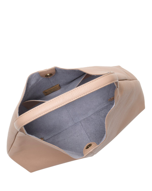 Enzo Angiolini Jenna Hobo Bag Cappuccino/Thistle