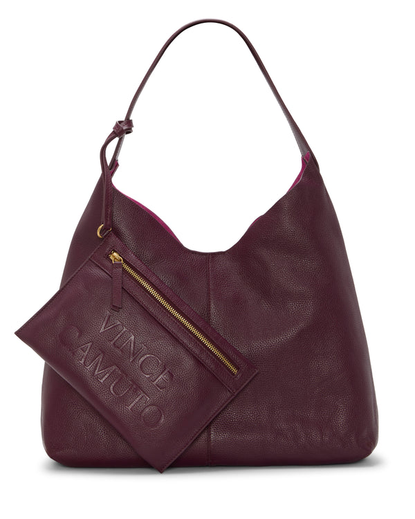 Enzo Angiolini Jenna Hobo Bag Wineberry/Pink