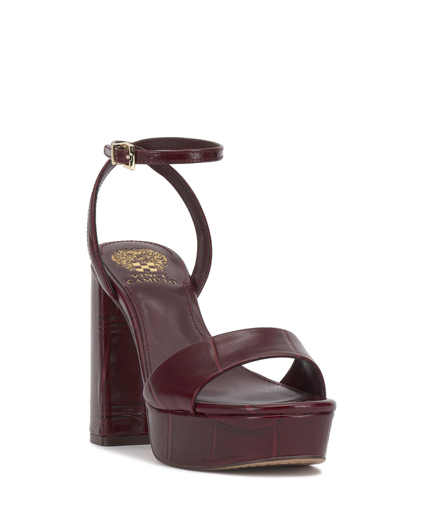 Enzo Angiolini Pendry Platform Sandal Plum