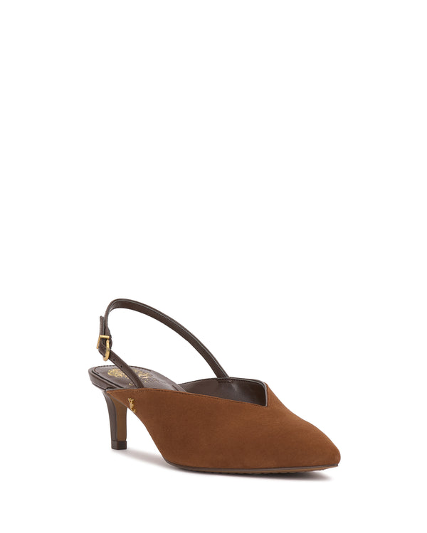 Enzo Angiolini Kylien Kitten Heel Pump Burnt Sugar/Cafe Mocha