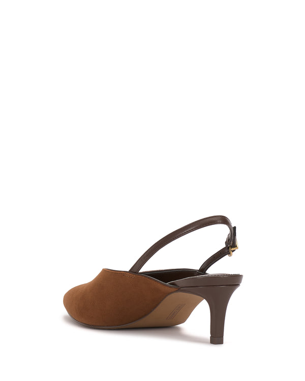 Enzo Angiolini Kylien Kitten Heel Pump Burnt Sugar/Cafe Mocha