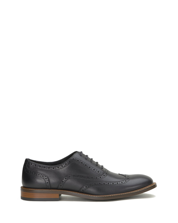 enzo angiolini Men's Lazzarp Wingtip Brogue Black/Black