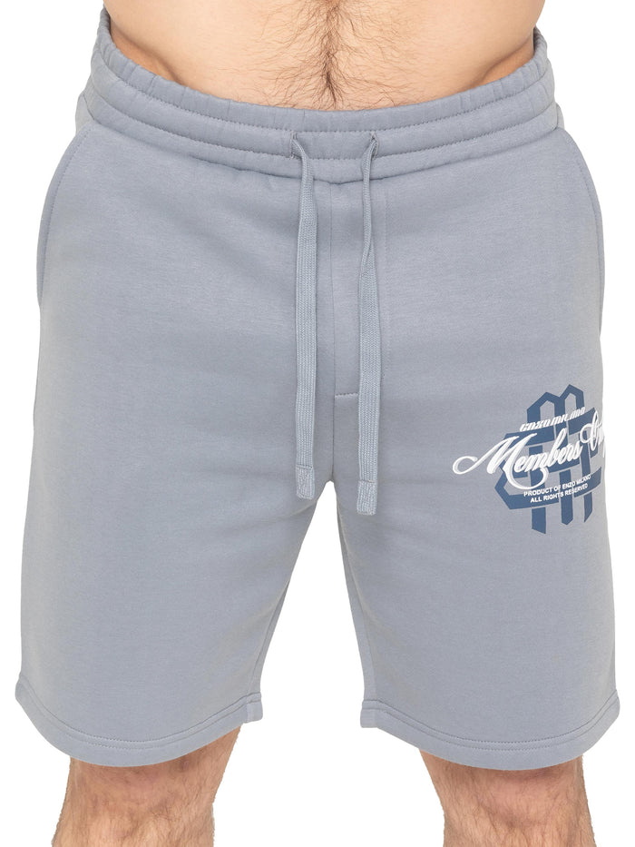 enzo jeans Amadeo Members Graphic Shorts - Coastal Blue