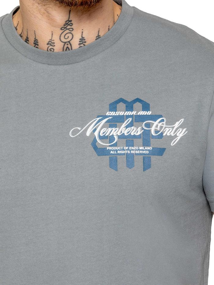 Enzo Jeans Amadeo Members Graphic T-Shirt - Coastal Blue