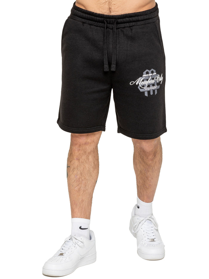 Enzo Jeans Amadeo T-Shirt And Fleece Shorts Set - Black