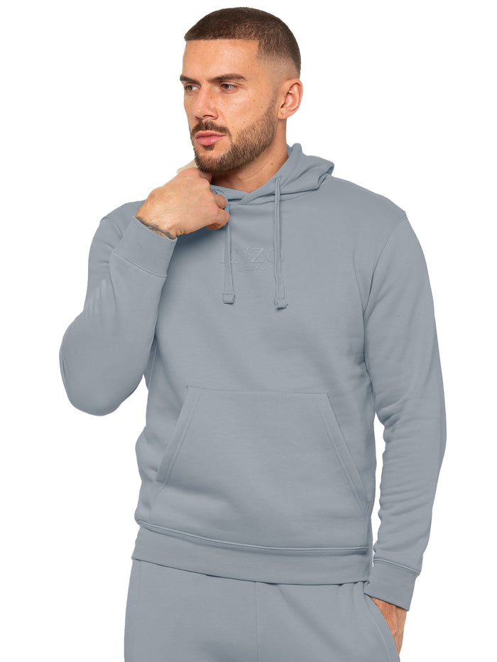 Enzo Jeans Archer Print Pullover Hoodie - Coastal Blue