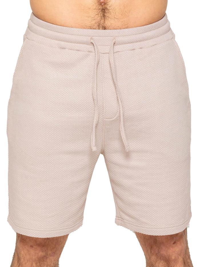 enzo jeans Adriano Waffle Shorts - Beige