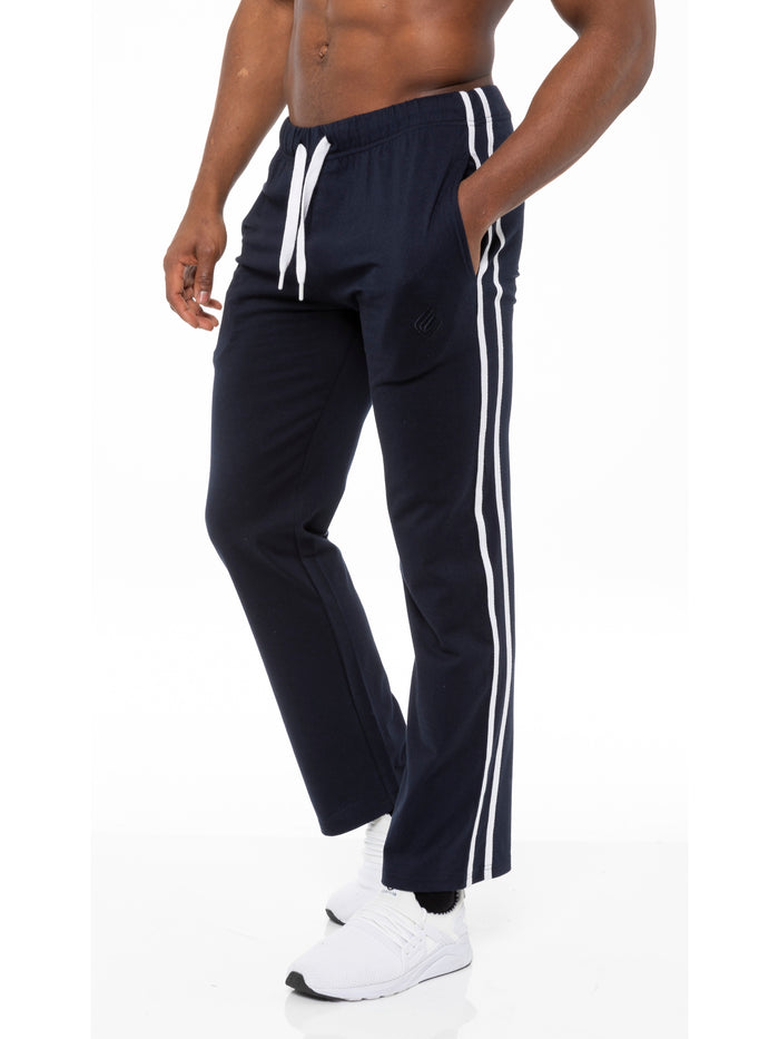 Enzo Jeans Aiden Striped Lounge Pants - Blue