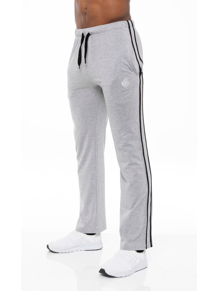 Enzo Jeans Aiden Striped Lounge Pants - Grey