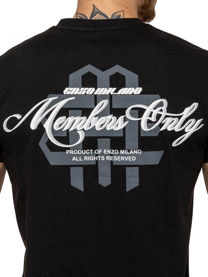 Enzo Jeans Amadeo Members Graphic T-Shirt - Black