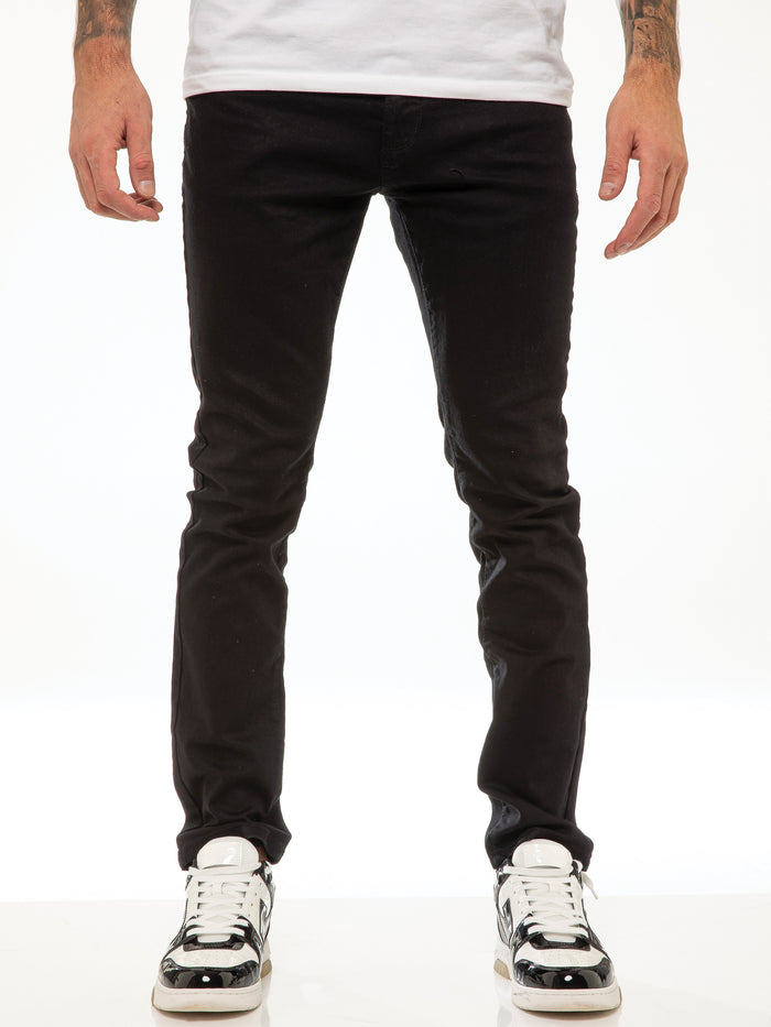 Enzo Jeans Andre Slim Stretch Jeans - Black