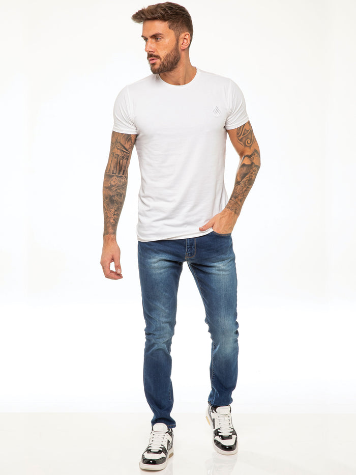 Enzo Jeans Andre Slim Stretch Jeans - Blue