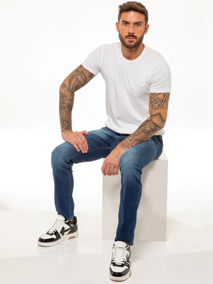 enzo jeans Andre Slim Stretch Jeans - Blue