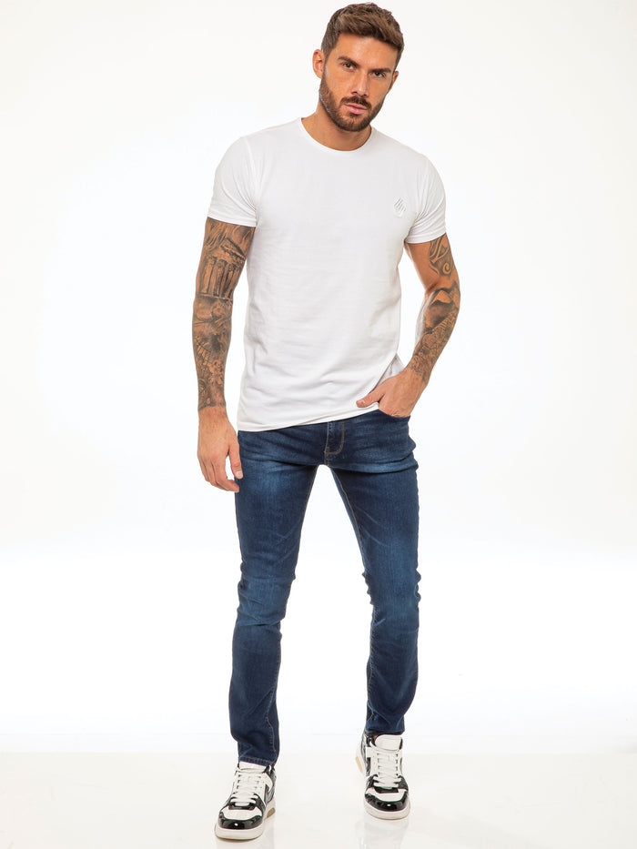 Enzo Jeans Andre Slim Stretch Jeans - Dark Blue