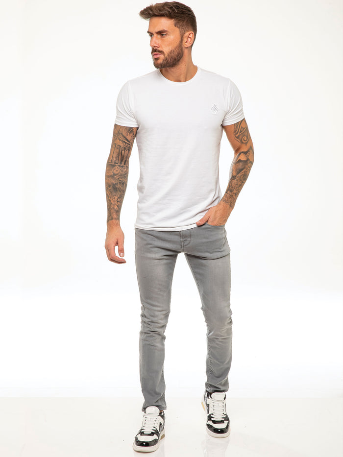 Enzo Jeans Andre Slim Stretch Jeans - Grey