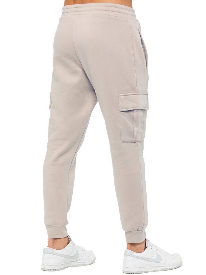 Enzo Jeans Archer Fleece Cargo Jogger - Clay