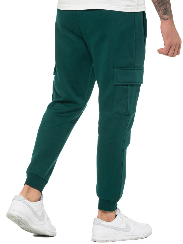 Enzo Jeans Archer Fleece Cargo Jogger - Green
