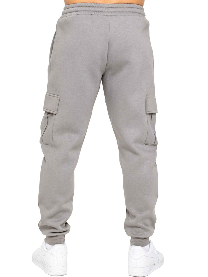 Enzo Jeans Archer Fleece Cargo Jogger - Grey