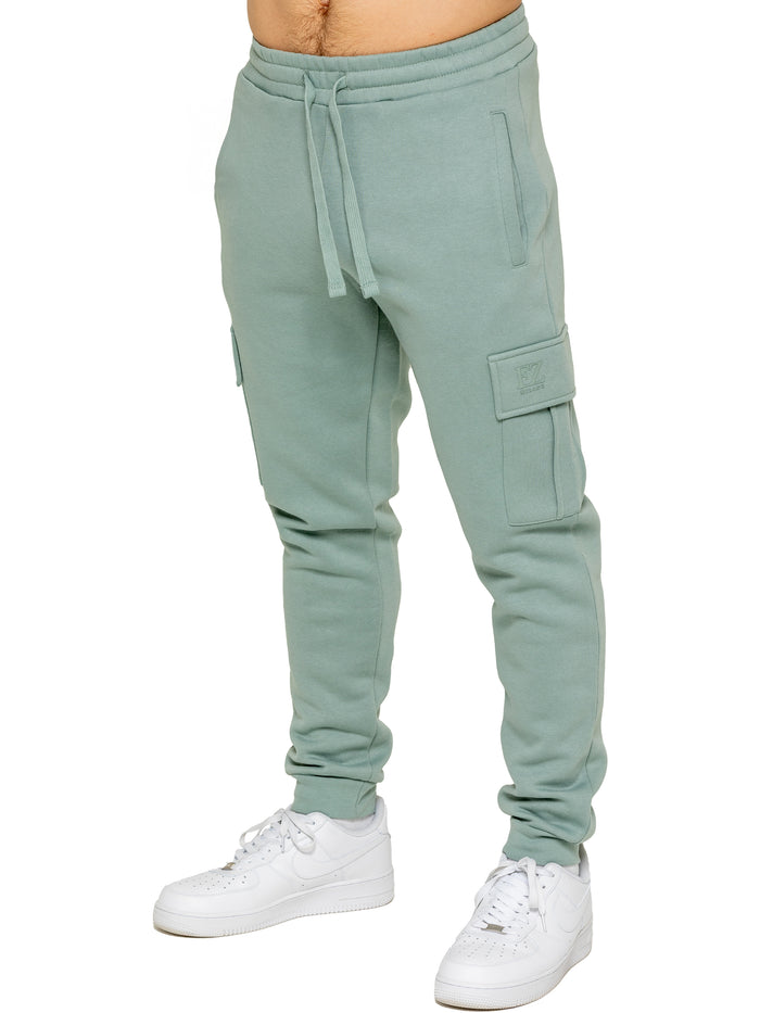 enzo jeans Archer Fleece Cargo Jogger - Sage