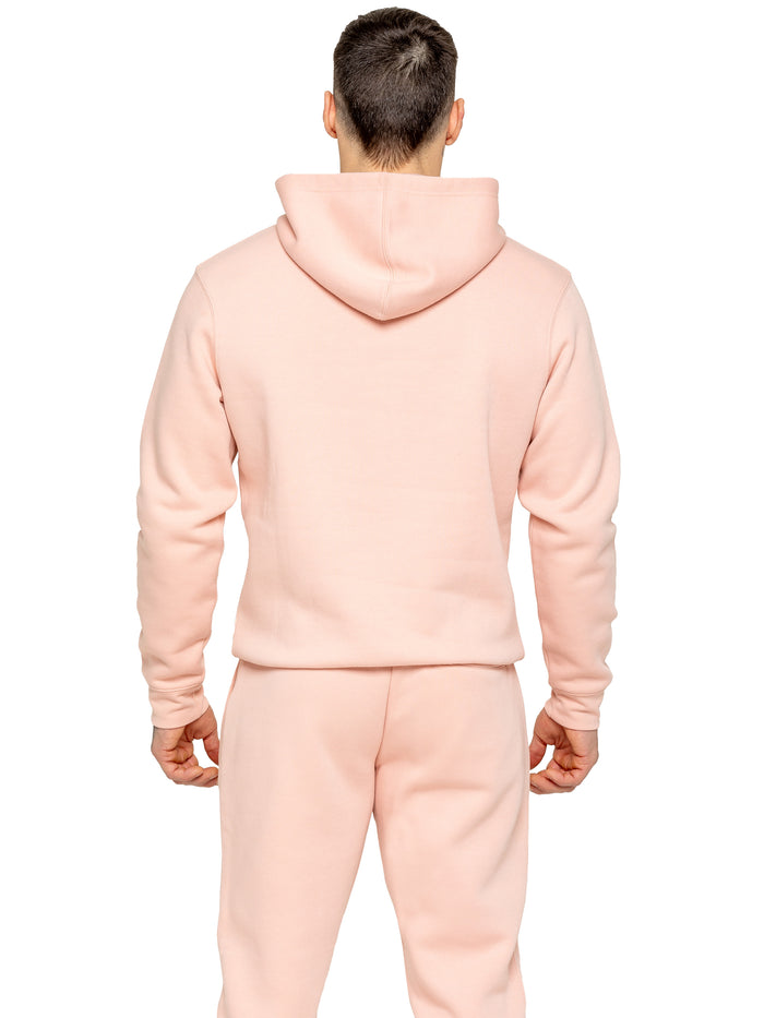 Enzo Jeans Archer Print Pullover Hoodie - Dusty Pink