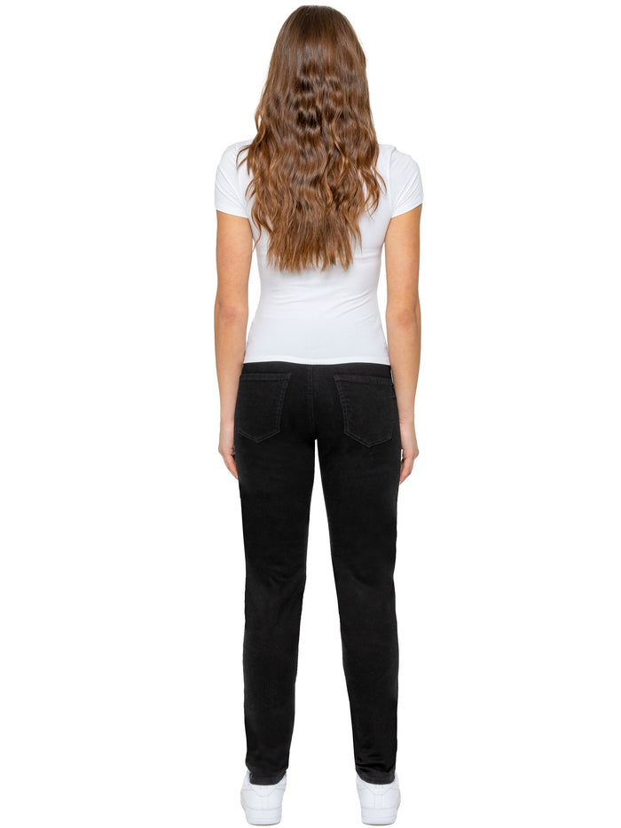 Enzo Jeans Aria Stretch Denim Mom Jeans - Black
