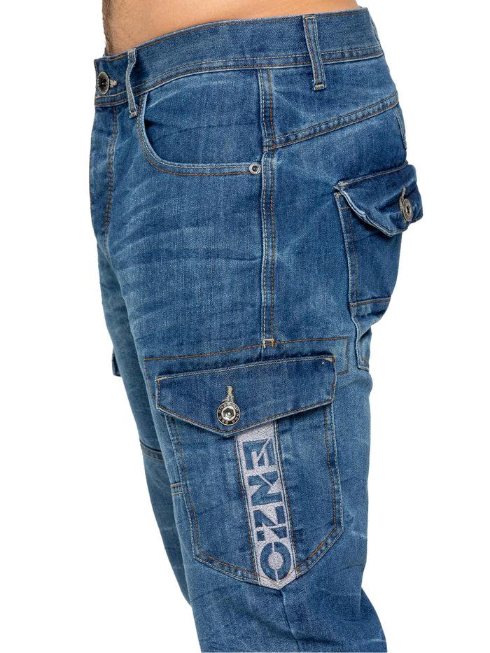 Enzo Jeans Arthur Straight Fit Jeans - Blue