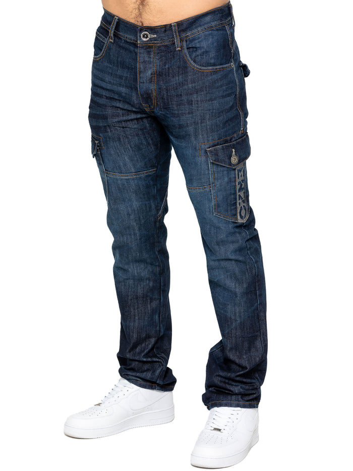 Enzo Jeans Arthur Straight Fit Jeans - Dark Blue