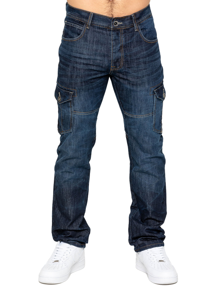 enzo jeans Arthur Straight Fit Jeans - Dark Blue