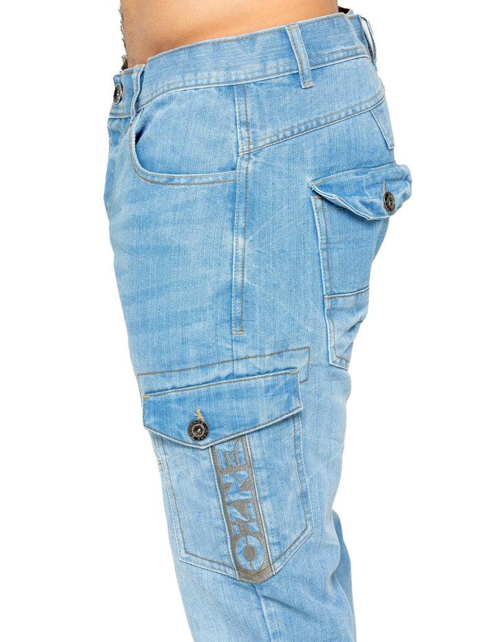 Enzo Jeans Arthur Straight Fit Jeans - Light Blue