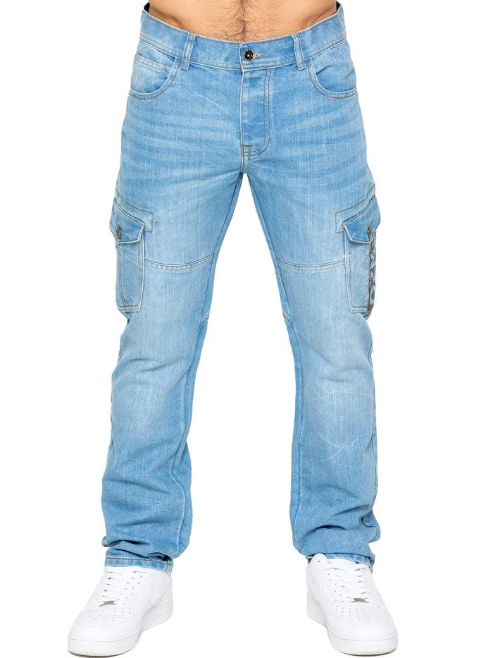 enzo jeans Arthur Straight Fit Jeans - Light Blue