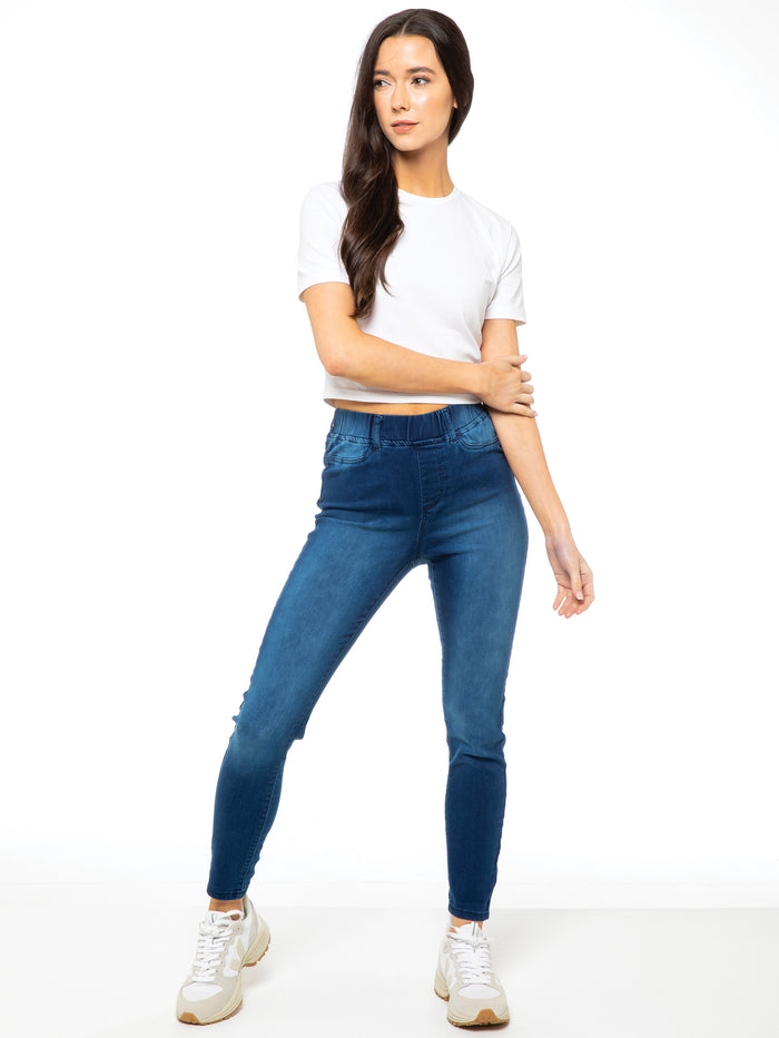 enzo jeans Ava High Rise Skinny Jean Leggings - Blue