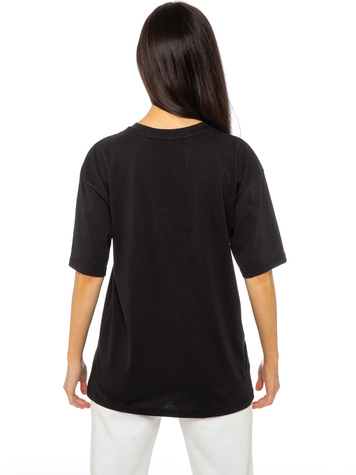 Enzo Jeans Basic Oversized T-Shirt - Black