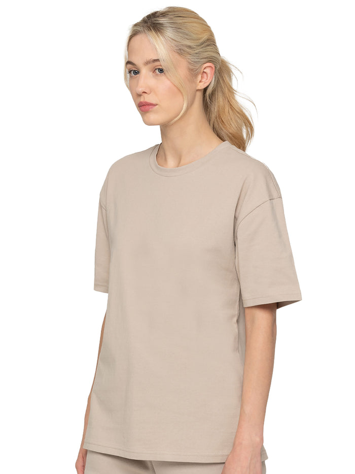 Enzo Jeans Basic Oversized T-Shirt - Oatmeal