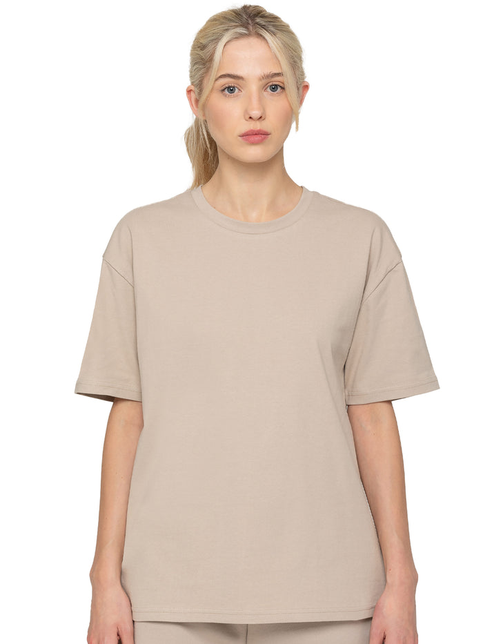 enzo jeans Basic Oversized T-Shirt - Oatmeal