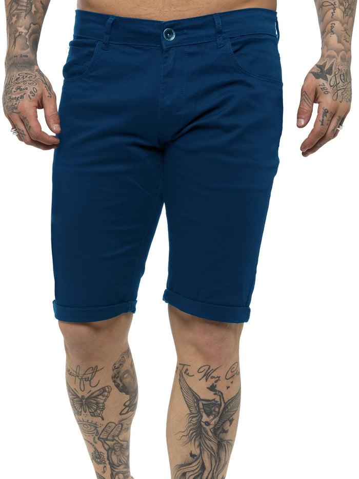 enzo jeans Blake Stretch Chino Shorts - Blue