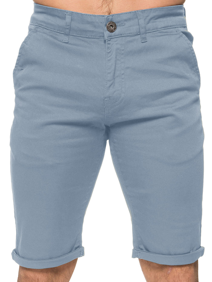 enzo jeans Blake Stretch Chino Shorts - Sky Blue