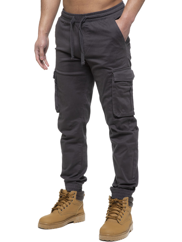 enzo jeans Brayden Cuffed Cargo Pants - Grey