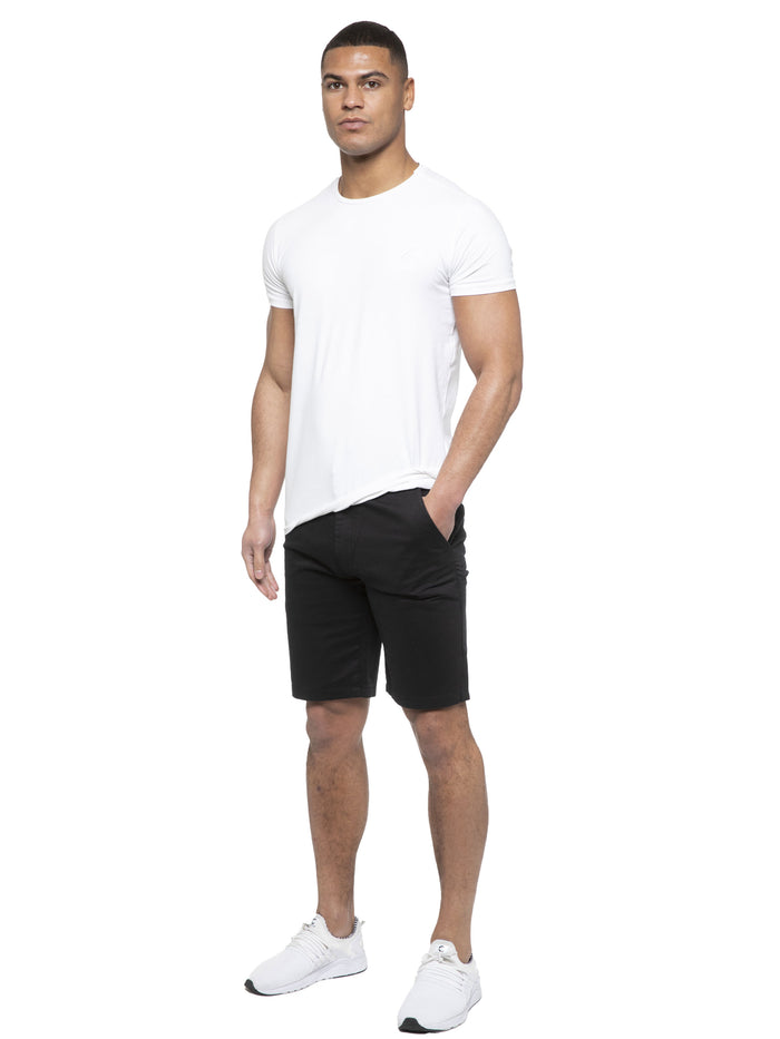 Enzo Jeans Brooks Cotton Chino Shorts - Black