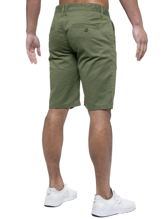 Enzo Jeans Brooks Cotton Chino Shorts - Khaki