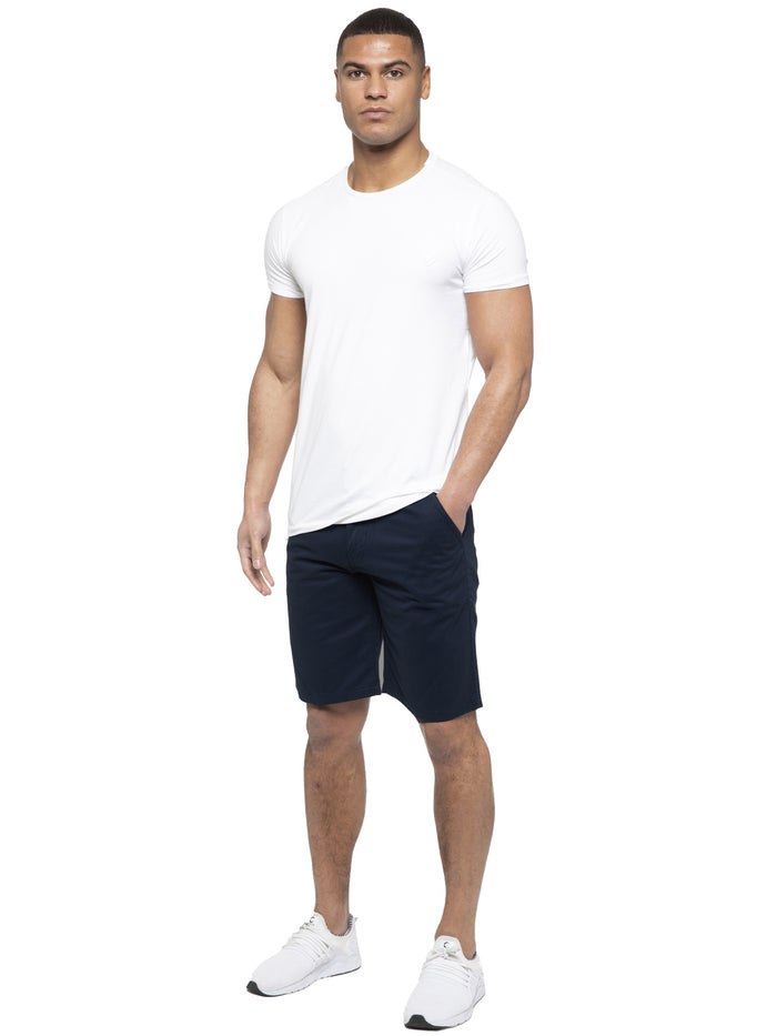 Enzo Jeans Brooks Cotton Chino Shorts - Navy