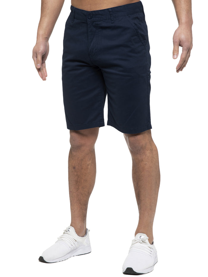 enzo jeans Brooks Cotton Chino Shorts - Navy