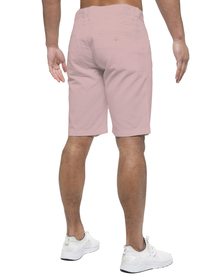 Enzo Jeans Brooks Cotton Chino Shorts - Pink