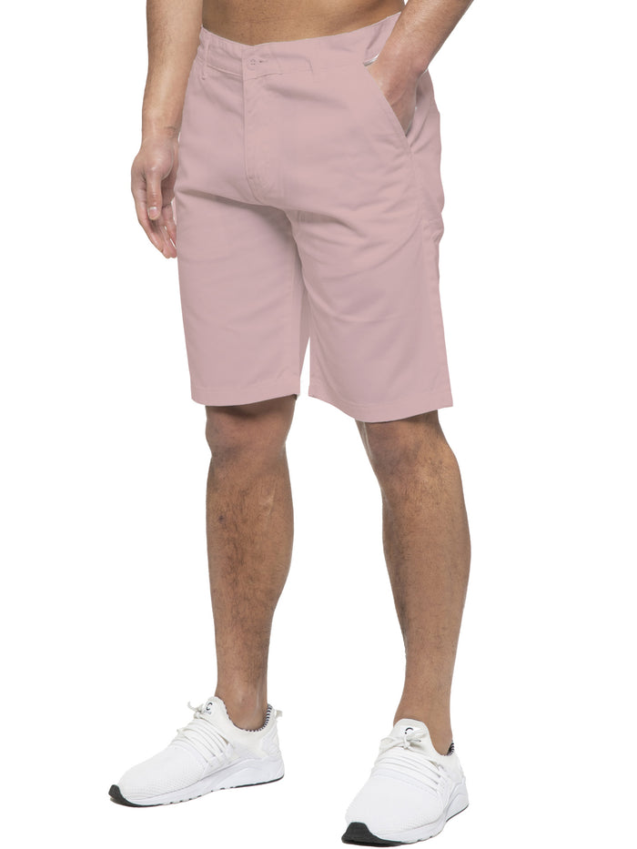 enzo jeans Brooks Cotton Chino Shorts - Pink